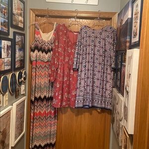 Plus Dress Trio Maurices and Alyx  Dresses 1x-2x